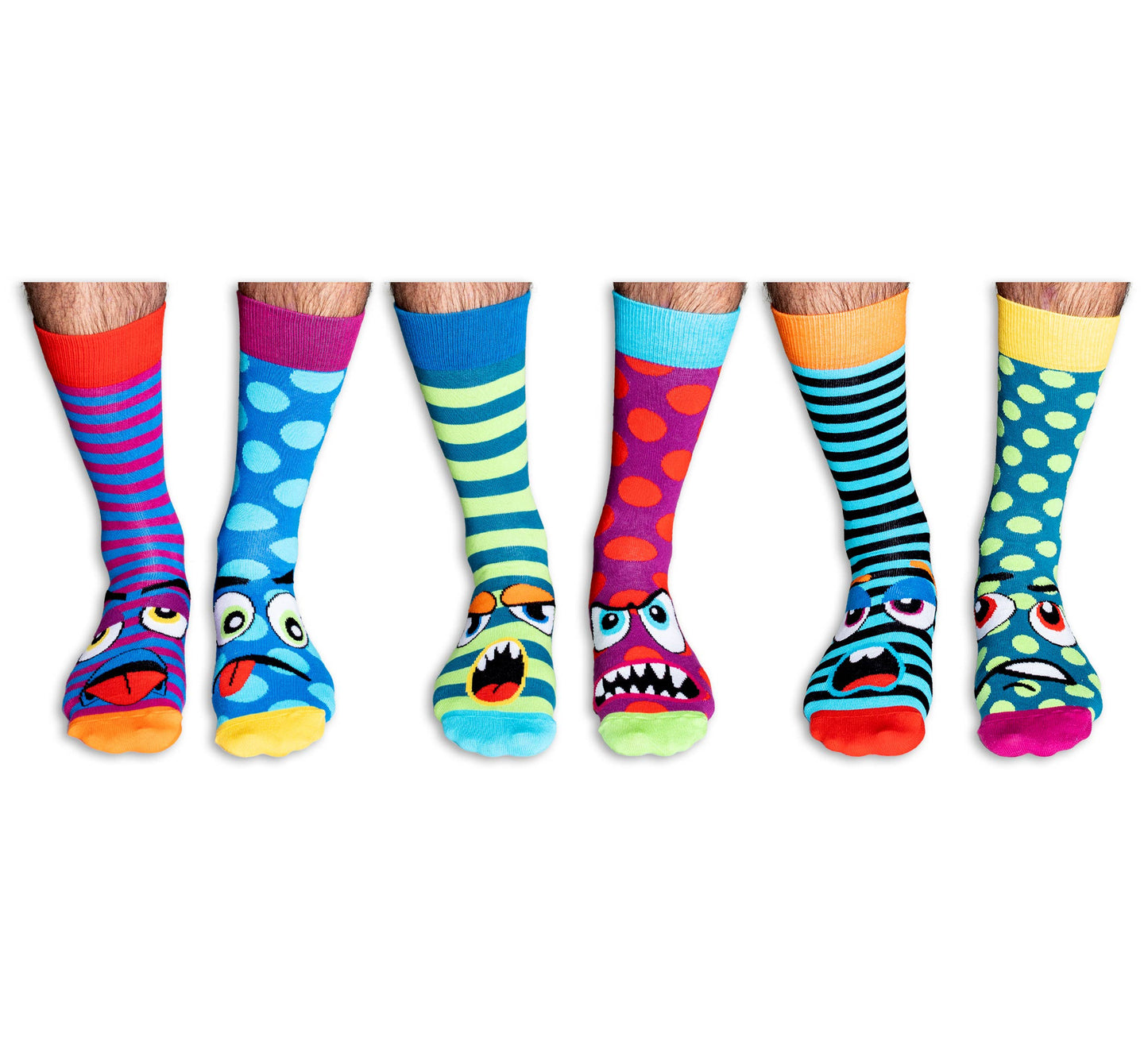 THE GRUMP HEADS | Gavesett med 6 Ulike Sokker – United Oddsocks