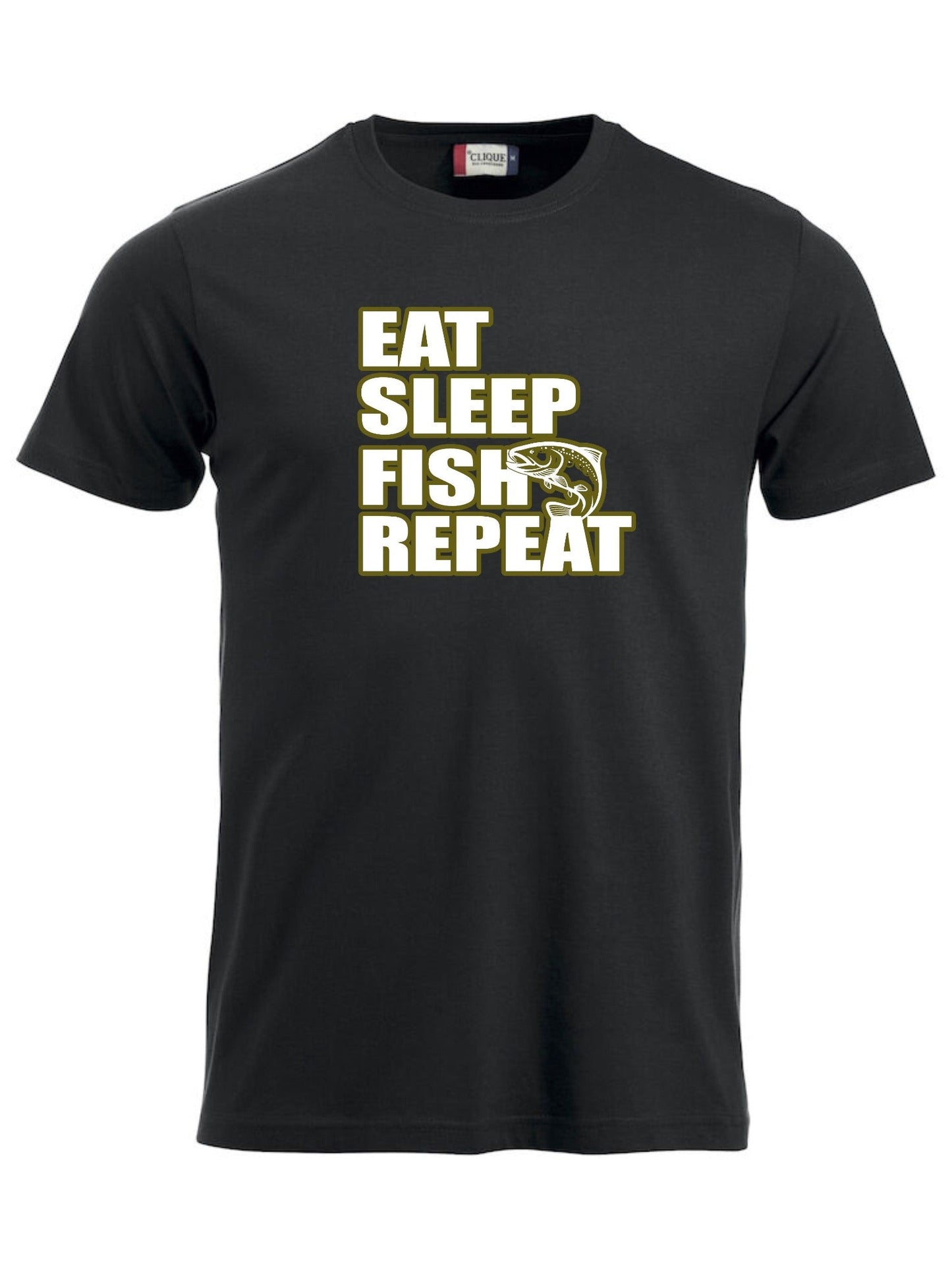 EAT, SLEEP, FISH, REPEAT - T-SKJORTE - unisex