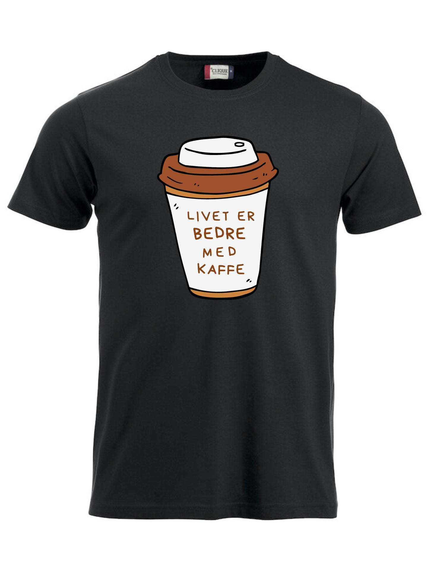 LIVET ER BEST MED KAFFE - T-SKJORTE - unisex