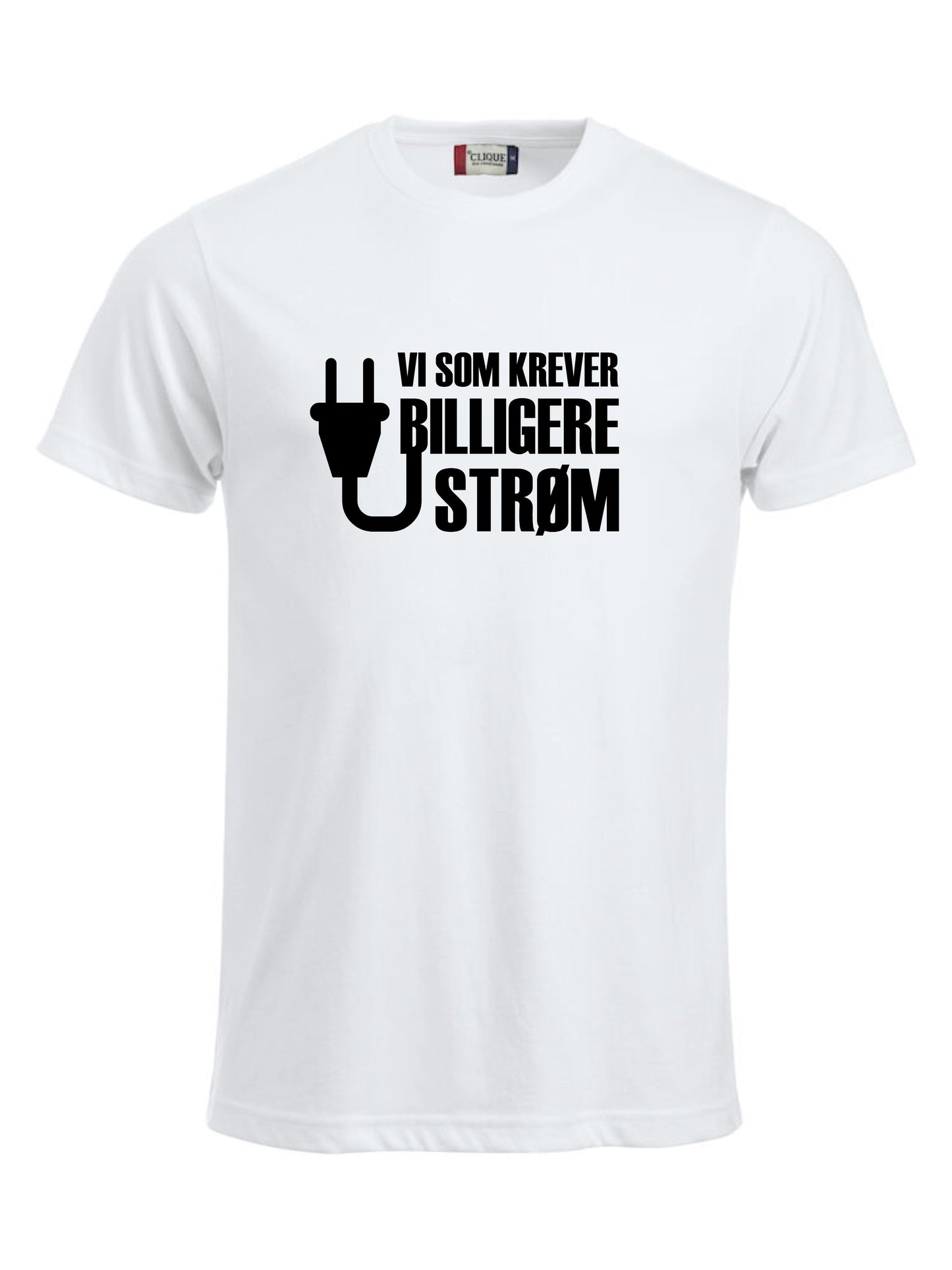 VI SOM KREVER BILLIGERE STRØM - T-SKJORTE - unisex