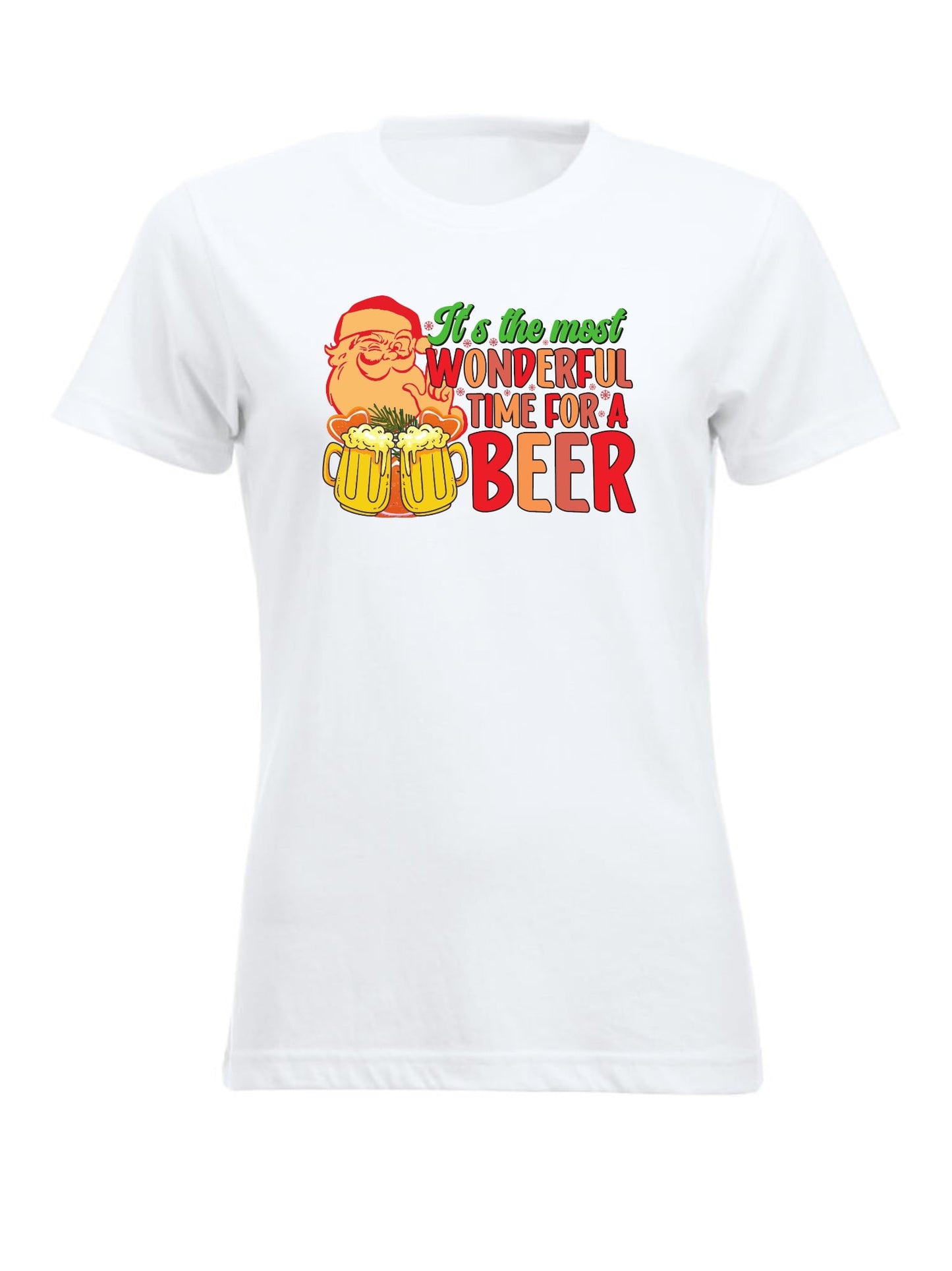 IT’S THE MOST WONDERFUL TIME FOR A BEER - T-SKJORTE - dame