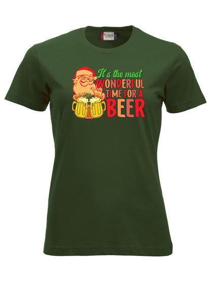 IT’S THE MOST WONDERFUL TIME FOR A BEER - T-SKJORTE - dame