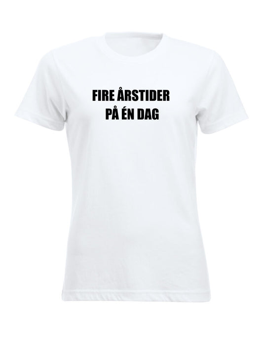 FIRE ÅRSTIDER PÅ ÉN DAG - T-SKJORTE - dame